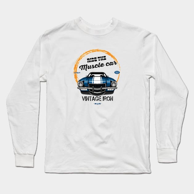 vintage iron Long Sleeve T-Shirt by mohamed705